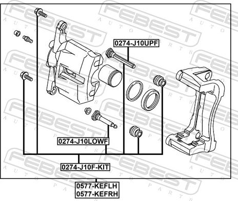 Febest 0577-KEFRH - Гальмівний супорт autocars.com.ua