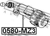 Febest 0580-MZ3 - Робочий циліндр, система зчеплення autocars.com.ua