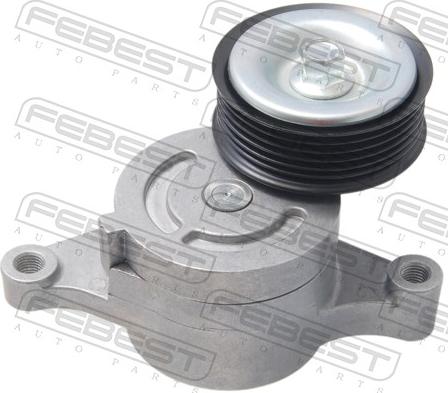 Febest 0590-DE - Натягувач ременя, клинові зуб. autocars.com.ua