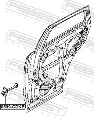 Febest 0599-CDKE - Фіксатор дверей autocars.com.ua