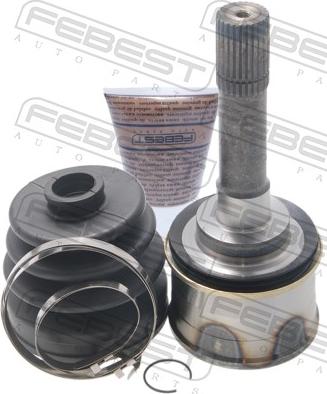 Febest 0710-GVSQ - Шарнірний комплект, ШРУС, приводний вал autocars.com.ua