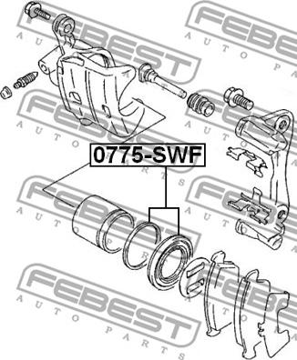 Febest 0775-SWF - Ремкомплект суппорта тормозного переднего suzuki vitara se413-se416 1989-1998 autodnr.net