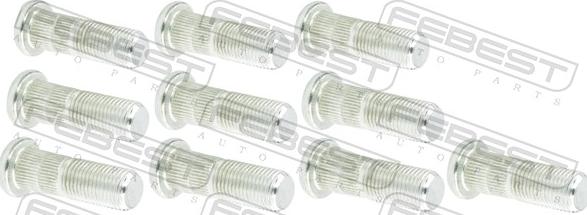 Febest 0784-001-PCS10 - Болт кріплення колеса autocars.com.ua