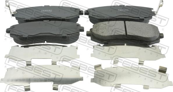 Febest 0801-G12F - Гальмівні колодки, дискові гальма autocars.com.ua