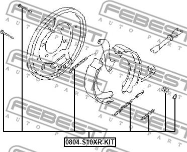 Febest 0804-S10XR-KIT - Комплектуючі, гальмівна система autocars.com.ua