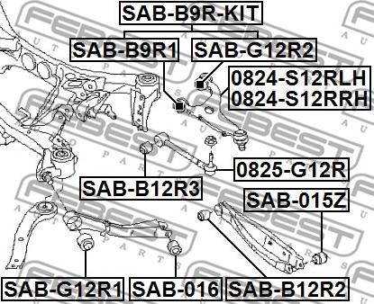 Febest 0824-S12RLH - Важіль незалежної підвіски колеса autocars.com.ua