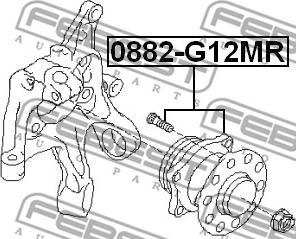 Febest 0882-G12MR - Маточина колеса autocars.com.ua