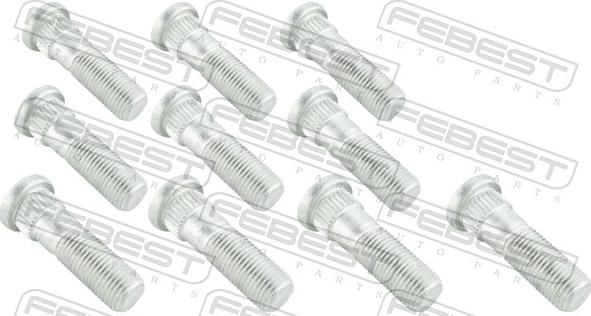 Febest 0884-001-PCS10 - Болт кріплення колеса autocars.com.ua