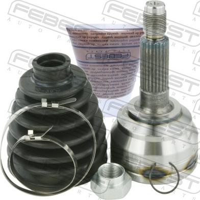 Febest 0910-M412 - Шарнірний комплект, ШРУС, приводний вал autocars.com.ua