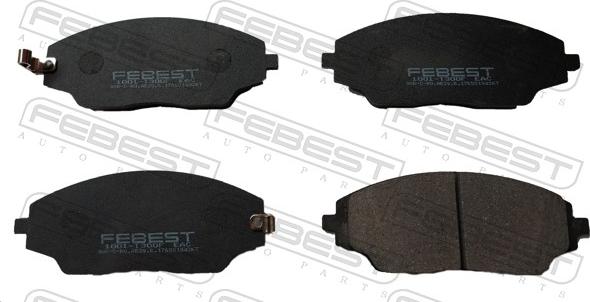 Febest 1001-T300F - Гальмівні колодки, дискові гальма autocars.com.ua