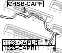 Febest 1023-CAPLH - ТЯГА СТАБИЛИЗАТОРА ПЕРЕДНЯЯ ЛЕВАЯ CHEVROLET CAPTIVA C100 2007- FEBEST autodnr.net