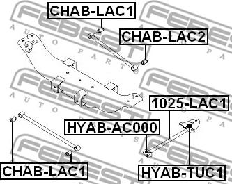 Febest 1025-LAC1 - Важіль незалежної підвіски колеса autocars.com.ua