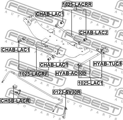 Febest 1025-LACRR - Важіль незалежної підвіски колеса autocars.com.ua