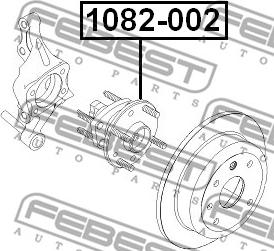 Febest 1082-002 - Маточина колеса autocars.com.ua