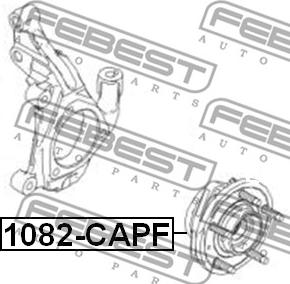 Febest 1082-CAPF - Ступица колеса, поворотный кулак autodnr.net