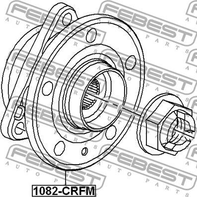 Febest 1082-CRFM - Ступица передняя chevrolet cruze j300 2009- autodnr.net