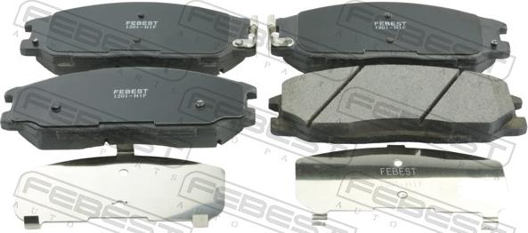 Febest 1201-H1F - Гальмівні колодки, дискові гальма autocars.com.ua