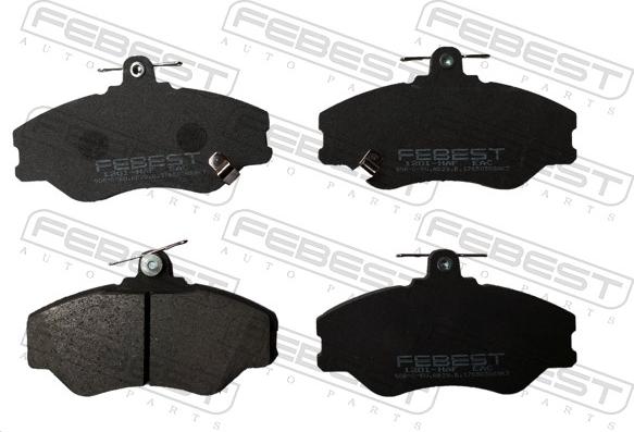Febest 1201-HAF - Гальмівні колодки, дискові гальма autocars.com.ua