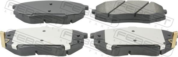 Febest 1201-IX35F - Гальмівні колодки, дискові гальма autocars.com.ua