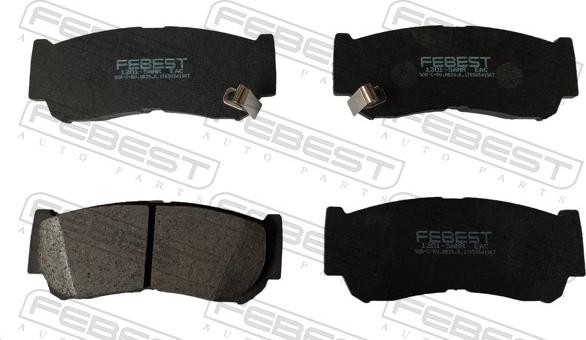 Febest 1201-SANR - Гальмівні колодки, дискові гальма autocars.com.ua