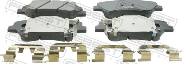 Febest 1201-SBF - Гальмівні колодки, дискові гальма autocars.com.ua