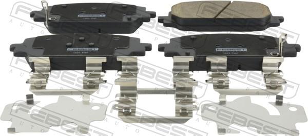 Febest 1201-TMF - Гальмівні колодки, дискові гальма autocars.com.ua