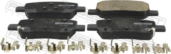 Febest 1201-TMR - Гальмівні колодки, дискові гальма autocars.com.ua