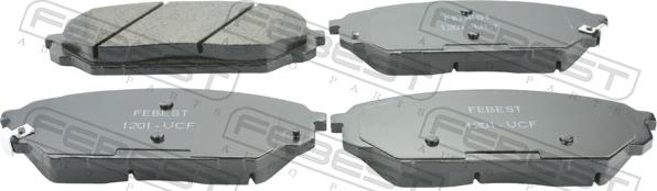 Febest 1201-VCF - Гальмівні колодки, дискові гальма autocars.com.ua