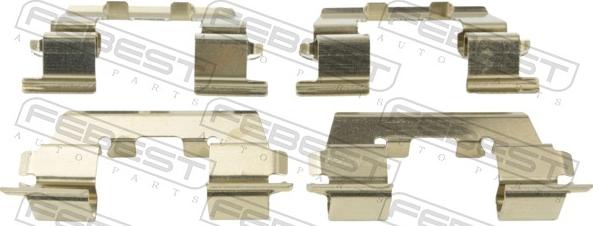 Febest 1203-ACCF - Комплектуючі, колодки дискового гальма autocars.com.ua