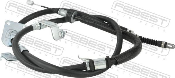 Febest 12100-D7LH - Трос, гальмівна система autocars.com.ua