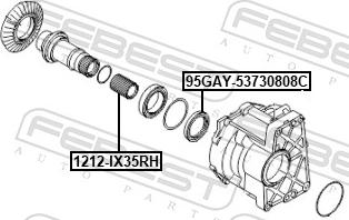 Febest 1212-IX35RH - Приводний вал autocars.com.ua