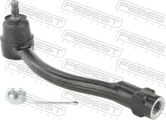 Febest 1221-SBRH - Наконечник рульової тяги, кульовий шарнір autocars.com.ua