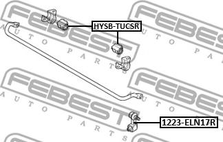 Febest 1223-ELN17R - Тяга / стійка, стабілізатор autocars.com.ua