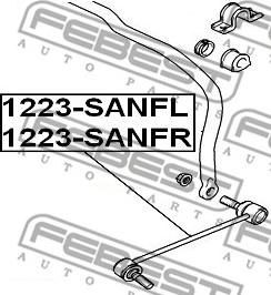 Febest 1223-SANFR - Тяга / стойка, стабилизатор avtokuzovplus.com.ua