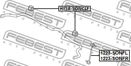 Febest 1223-SONFL - Тяга / стійка, стабілізатор autocars.com.ua