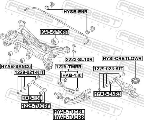 Febest 1225-TMRR - Важіль незалежної підвіски колеса autocars.com.ua