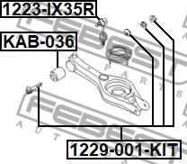 Febest 1229-001-KIT - болт з ексцентриком ремкомплект autocars.com.ua