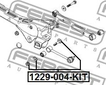 Febest 1229-004-KIT - Болт регулювання розвалу коліс autocars.com.ua