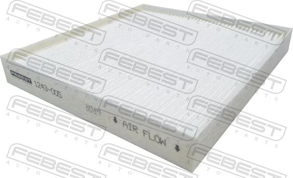 Febest 1243-005 - Фильтр воздуха в салоне avtokuzovplus.com.ua