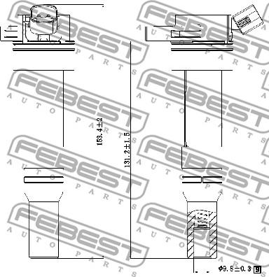 Febest 12640-006 - Котушка запалювання autocars.com.ua