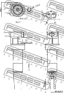 Febest 12640-007 - Котушка запалювання autocars.com.ua