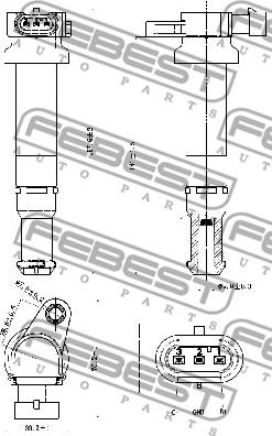 Febest 12640-008 - Котушка запалювання autocars.com.ua