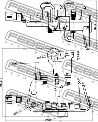 Febest 12640-012 - Катушка зажигания avtokuzovplus.com.ua