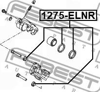 Febest 1275-ELNR - Ремкомплект, тормозной суппорт avtokuzovplus.com.ua