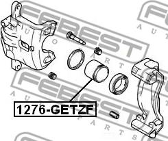 Febest 1276-GETZF - Елементи гальмівного супорта autocars.com.ua
