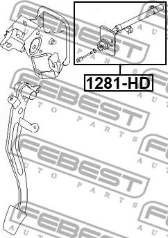 Febest 1281-HD - Головний циліндр, система зчеплення autocars.com.ua