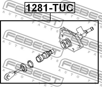 Febest 1281-TUC - Головний циліндр, система зчеплення autocars.com.ua