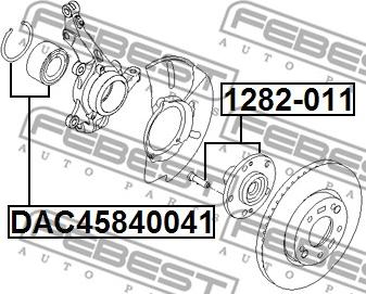 Febest 1282-011 - Маточина колеса autocars.com.ua