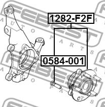 Febest 1282-F2F - Маточина колеса autocars.com.ua