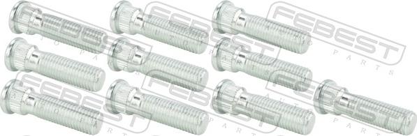 Febest 1284-001-PCS10 - Болт кріплення колеса autocars.com.ua